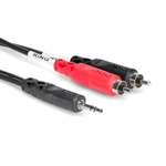 Hosa CMR206 6' 3.5mm to dual RCA Cable