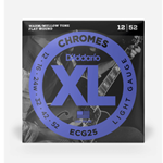 D'Addario ECG25 XL Chromes 12-52 Light Flatwound Electric Strings