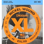 D'Addario EXL110 10-46, Nickel Wound Electric Guitar Strings, Regular Light