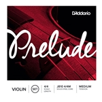 D'Addario J8104/4M Prelude 4/4 Violin String Set, Steel Core