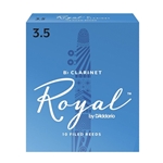 D'Addario RRCL35 #3.5 Royal B-Flat Clarinet Reeds, Box of 10