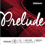 D'Addario J8121/4M Prelude 1/4 Violin A String, MED
