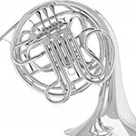 Conn  Silver Double French Horn, Model 8D