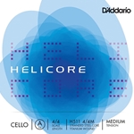 D'Addario H51144M Helicore 4/4 Cello A String, MED