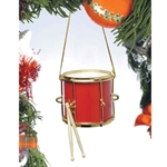 Music Treasures 463161 Marching Drum Ornament (red)