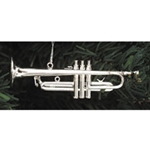Music Treasures 463040S 4" Silv Trumpet Ornam.