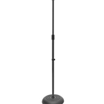 On Stage MS7201B Round Base Mic Stand - Black