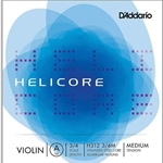 D'Addario H3123/4M Helicore 3/4 Violin A String - Single String ONLY