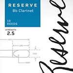 D'Addario DCR1025 # 2.5 Reserve B-flat Clarinet Reeds, Box of 10