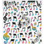 AIM Gifts AIM29518 Stickers-Music Notes-Staff
