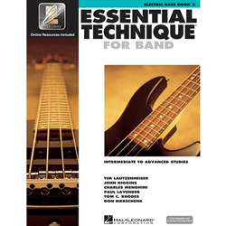 Essential Technique for Band -  elec bass (Intermediate to Advanced Studies; Goes with Band Method or can be used on it's own) - Elec Bass