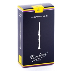 Vandoren CR103 10 Bb Clarinet Reeds #3
