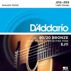 D'Addario ACOUSTIC 12-53 80/20 Bronze