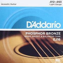 D'Addario EJ16 12-53 Phosphor Bronze