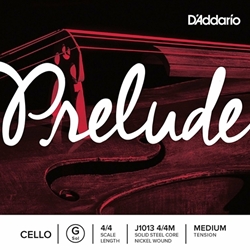 D'Addario J101344M Prelude 4/4 Cello G String - Single String ONLY