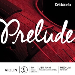D'Addario J8114/4M Prelude 4/4 Violin E String - Single String ONLY