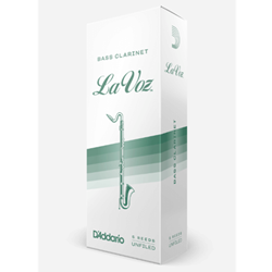 La Voz LV10SCLMD 5 MED Bass Clarinet Reeds