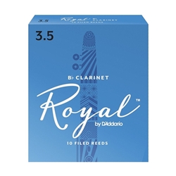 D'Addario RRCL35 #3.5 Royal B-Flat Clarinet Reeds, Box of 10