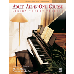 Alfred's Basic Adult All-in-One Piano Course - Book 1 - Book Only