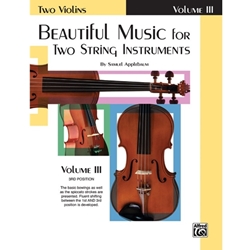 Beautiful Music for Two String Instruments, Book III [2 Violins] - Violin