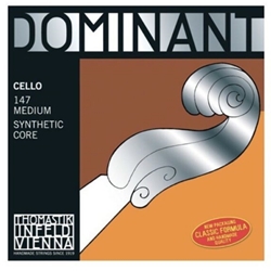 Thomastik DRT147 Dominant 4/4 Cello String Set, Perlon Core