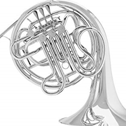 Conn  Silver Double French Horn, Model 8D