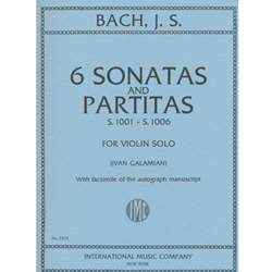 6 Sonatas & Partitas - Violin