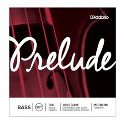 D'Addario J6103/4M 3/4 Prelude Bass String Set