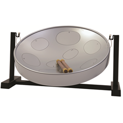 Panyard W1084 Jumbie Jam Tabletop Steel Drum Silver