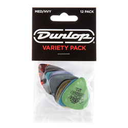 Dunlop PVP102 Medium/Heavy Picks, Variety (12 Pack)