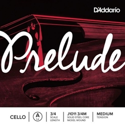 D'Addario J101134M Prelude 3/4 Cello A String, MED