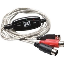 Hosa USM-422 Tracklink MIDI to USB Interface, 6 ft