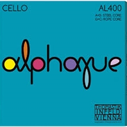 Thomastik AL400 Alphayue 4/4 Cello String Set, Rope and Steel Cores