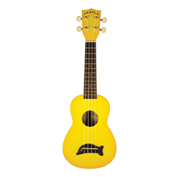 Kala MK-SD/YLBURST Dolphin Soprano Ukulele - Yellow Burst