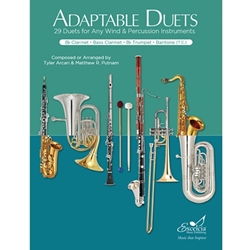 Adaptable Duets for Bb Clarinet, Bass Clarinet, Bb Trumpet, and Baritone (T.C.) -
