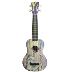 Amahi DDUK20 Enchanted Forest, Unicorn Design Soprano Ukulele
