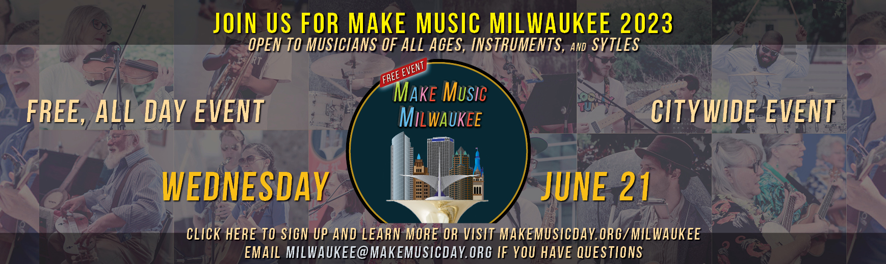 An all-day, city and worldwide celebration of music on the longest day of the year, June 21st, the summer solstice! Open to musicians of all ages, instruments, and styles. Click here to register to perform, host, or just find local performances happening near you!