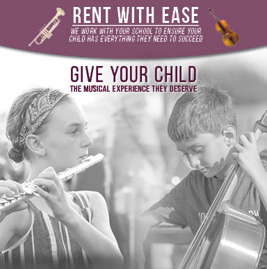 Rent with ease, we work with your school to ensure your child has everything they need to succeed.  Give your child the musical experience they deserve.